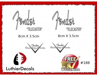 Fender Telecaster Guitar Decal #188